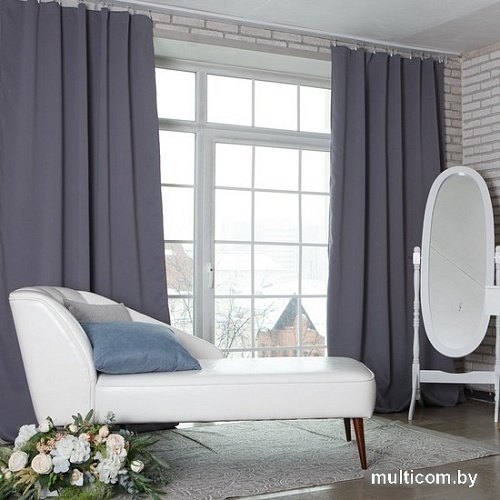 Штора Этель 4292730 2,5x2,65 м (серый, 1 шт)