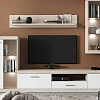 Шкаф-витрина Black Red White Linn Со стеклом 100x60x36 (ясень шимо/белый)