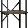 Стеллаж LoftyHome Бервин Рант 40 (серый/черный)