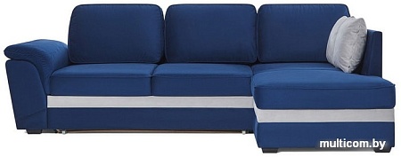 Угловой диван PirroGroup Консул угловой (правый, велюр, velvet blue)