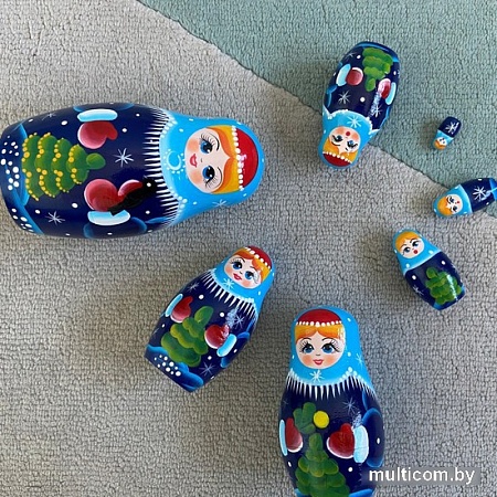 Развивающая игра Брестская Матрешка Снегурочка (набор 7 шт)