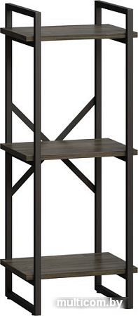Стеллаж LoftyHome Бервин Рант 40 (серый/черный)