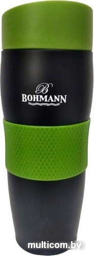 Термокружка BOHMANN BH-4457 0.38л (черный/зеленый)