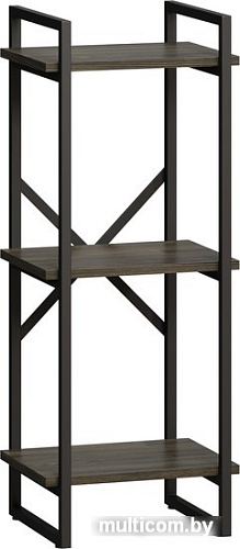 Стеллаж LoftyHome Бервин Рант 40 (серый/черный)