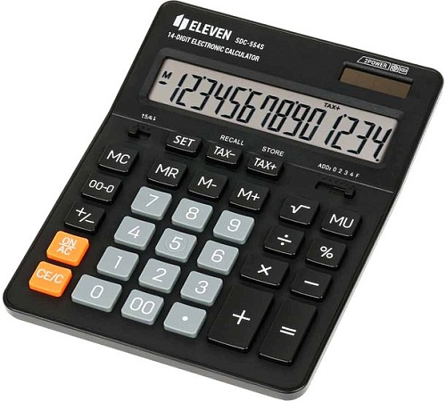 Бухгалтерский калькулятор Eleven SDC-554S (черный)