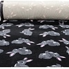 Коврик (подстилка) Profleece Кролики PF025 (черный/серый/розовый)