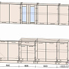 Готовая кухня Интерлиния Мила 26 (ваниль-бетон-травертин)