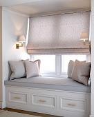 Римская штора Jalux Барокко 0476/7 80x170 (персиковый)