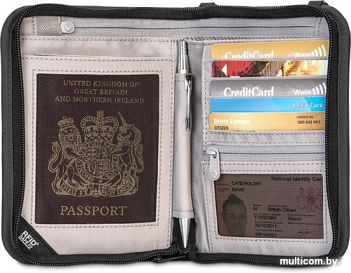 Кошелек Pacsafe Rfidsafe V150 (черный)