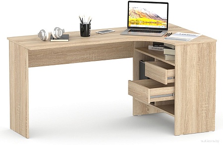 Стол Сокол СПМ-25 (правый, дуб сонома)