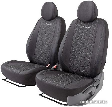 Комплект чехлов для сидений Autoprofi Verona VER-0405 (черный/серый)
