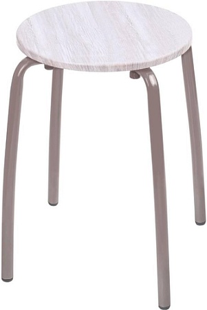 Табурет Nika Комфорт 1 ТКМ1/Б (винтаж белый)