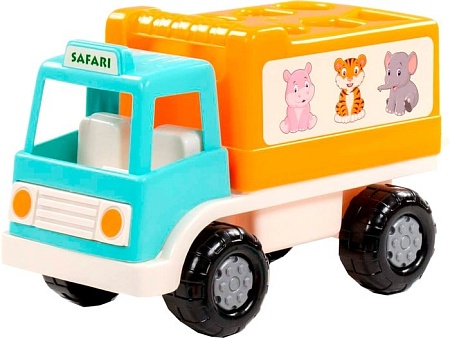 Сортер Полесье Грузовик Забава сафари 90287 (бирюзовый)