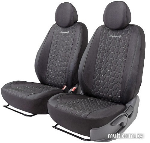 Комплект чехлов для сидений Autoprofi Verona VER-0405 (черный/серый)