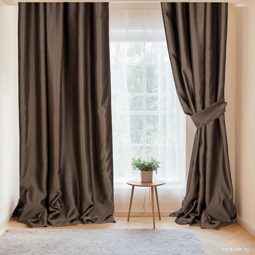 Штора Mio Tesoro Blackout 150х260 (коричневый)