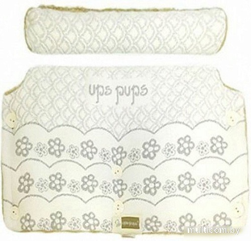 Муфты для рук Kidboo Цветочки (хлопок/акрил, серый)