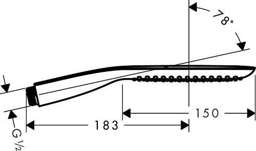 Душевая лейка Hansgrohe PuraVida 120 (28558400)