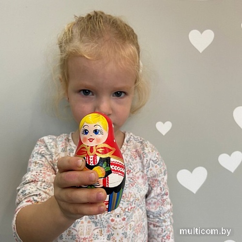Развивающая игра Брестская Матрешка C грушами, яблоками и красной смородиной (набор 5 шт)