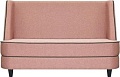 Диван Brioli Рико двухместный (рогожка, J11 розовый)