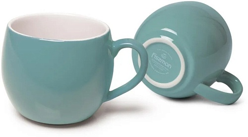 Набор кружек Fissman 9517 (2шт, аквамарин)