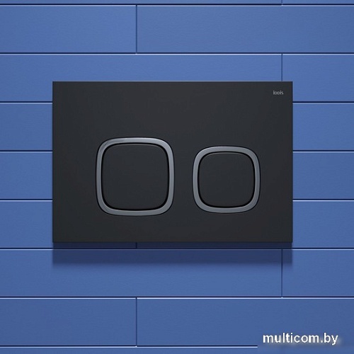 Панель смыва IDDIS Unisteel UNI04BCi77 (матовый черный)