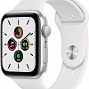 Умные часы Apple Watch SE 44 мм (алюминий серебристый/белый спортивный)