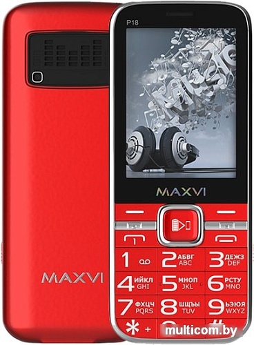 Мобильный телефон Maxvi P18 (красный)