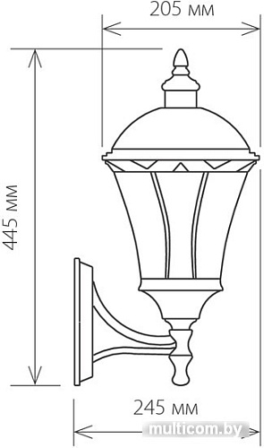 Уличный фонарь Elektrostandard Capella (черное золото)