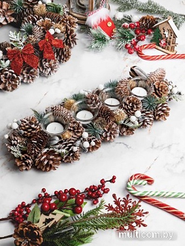 Подсвечник Elan Gallery Снежный лес 450121