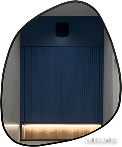 Зеркало eMZe 72x90 LED.UV.NF.72.90.CHE.SW.4K (черный УФ-окантовкой и подсветкой)