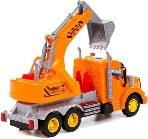 Полесье Профи Автомобиль-экскаватор инерционный 86457