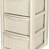 Комод Эльфпласт Виола 3 секции (слоновая кость)