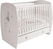 Детская кроватка Polini Kids French 710, Amis (белый)