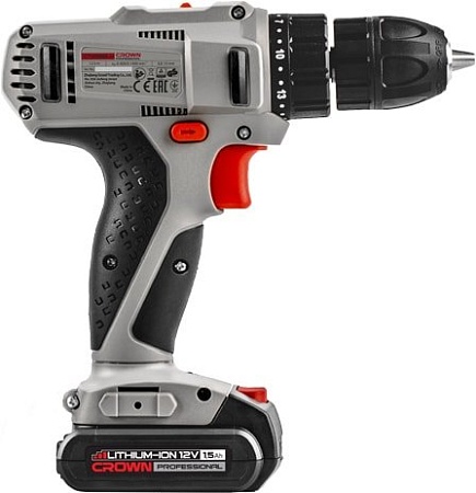 Дрель-шуруповерт Crown CT21052LH-1.5 BMC (с 2-мя АКБ, кейс)