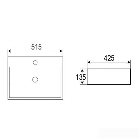 Умывальник Azario AZ-2173 SP