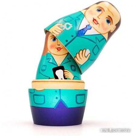 Развивающая игра Брестская Матрешка В виде персонала кабинета стоматолога (набор 7 шт)