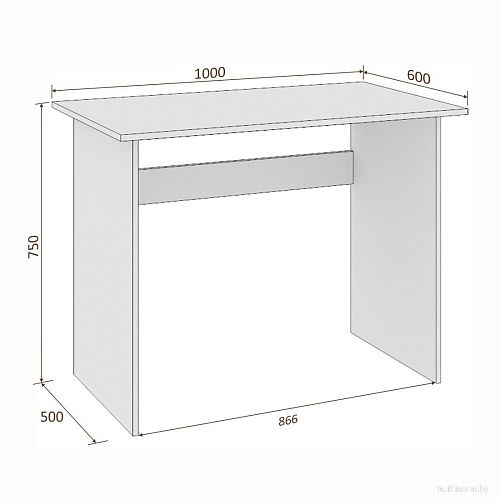 Стол Кортекс-мебель Эльф 100 (береза)