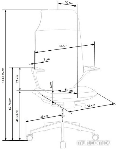 Кресло Halmar Genesis (черный)