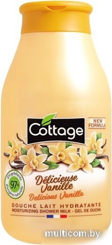 Косметика по уходу за телом Cottage Молочко для душа Delicious Vanilla 250 мл