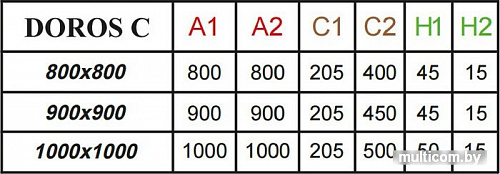Душевой поддон Radaway Doros Plus C 80x80 [SDRPC8080-01]