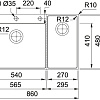 Кухонная мойка Franke Box Center BWX 220-54-27 TL 127.0538.260