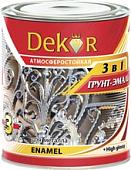 Эмаль Dekor грунт-эмаль 3 в 1 (красный/коричневый, 0.9 кг)