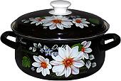 Кастрюля КМЗ Белые георгины-1 61904-142/6