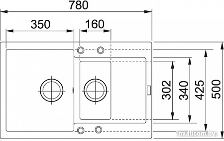 Кухонная мойка Franke MRG 651-78 (серый камень)