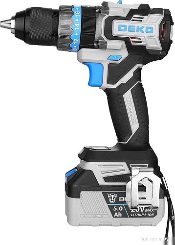 Ударная дрель-шуруповерт Deko GCD20DU PRO 083-1107 (с 2-мя АКБ, кейс)