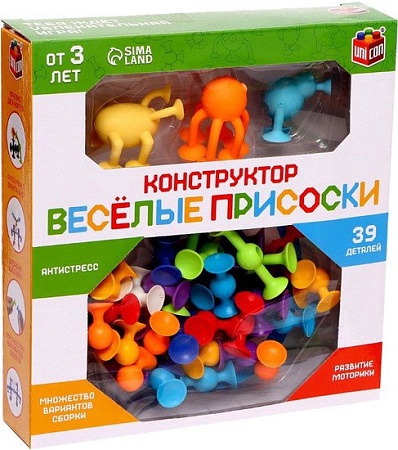 Развивающая игра Unicon Веселые присоски 7706704 (39 эл)