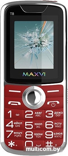 Мобильный телефон Maxvi T8 (красный)