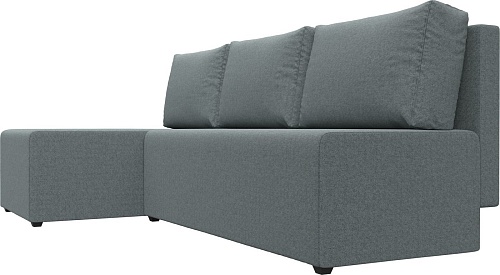 Угловой диван Лига диванов Поло левый 125835L (рогожка амур серый)