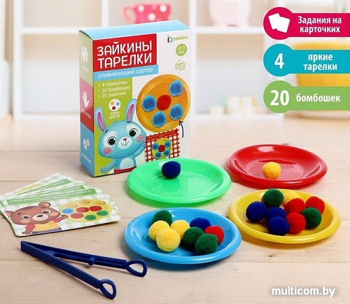 Сортер Zabiaka Зайкины тарелки 5242718