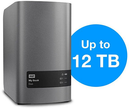 Внешний жесткий диск WD My Book Duo 4TB [WDBRMH0040JCH]